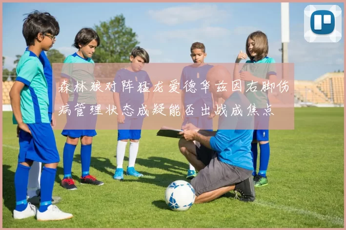 森林狼对阵猛龙爱德华兹因右脚伤病管理状态成疑能否出战成焦点