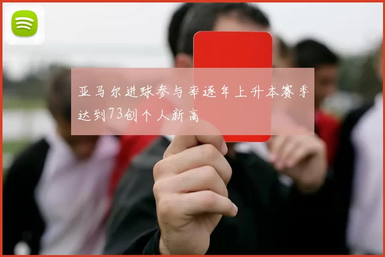 亚马尔进球参与率逐年上升本赛季达到73创个人新高